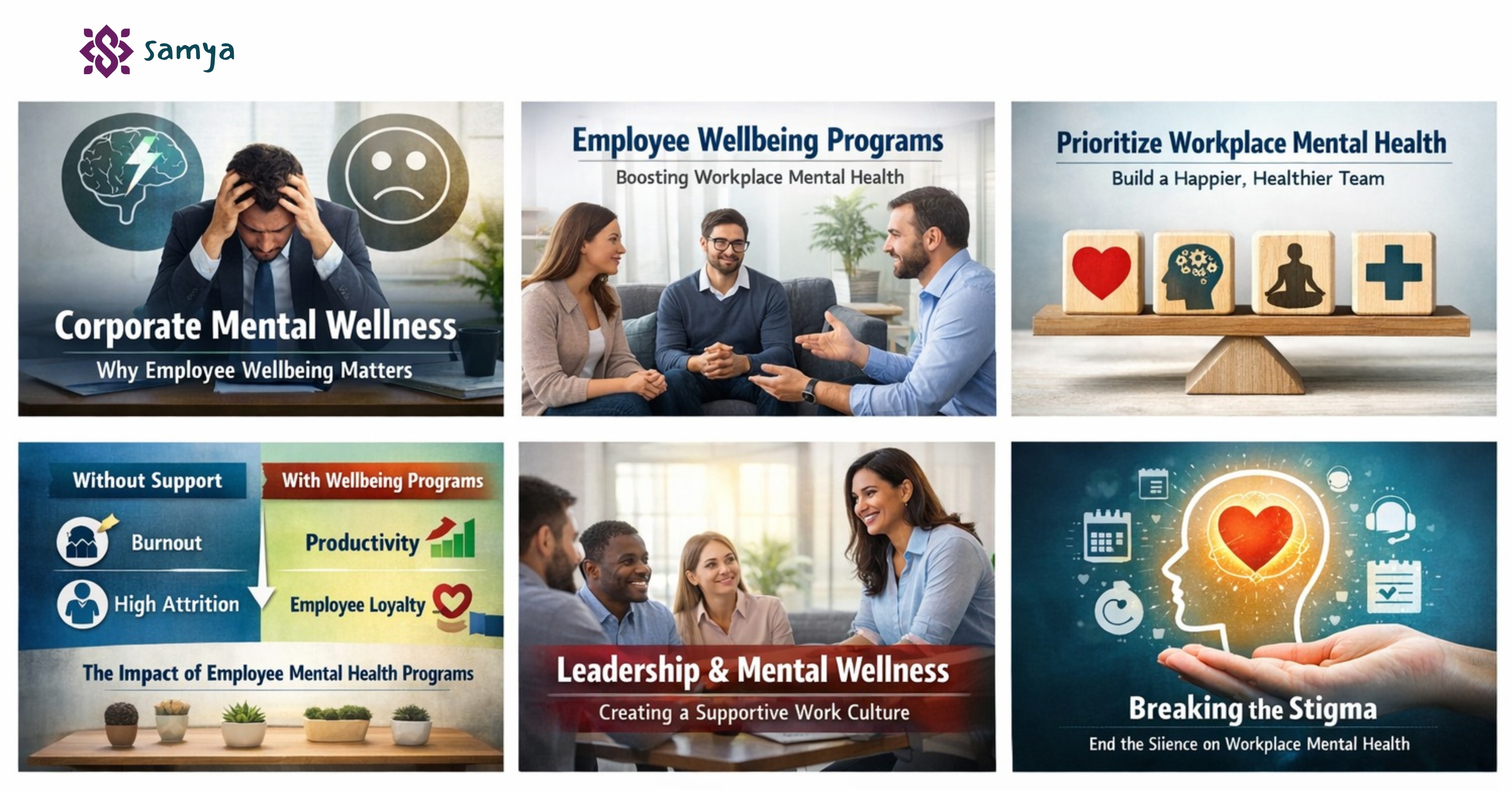 Corporate mental wellness workplace support